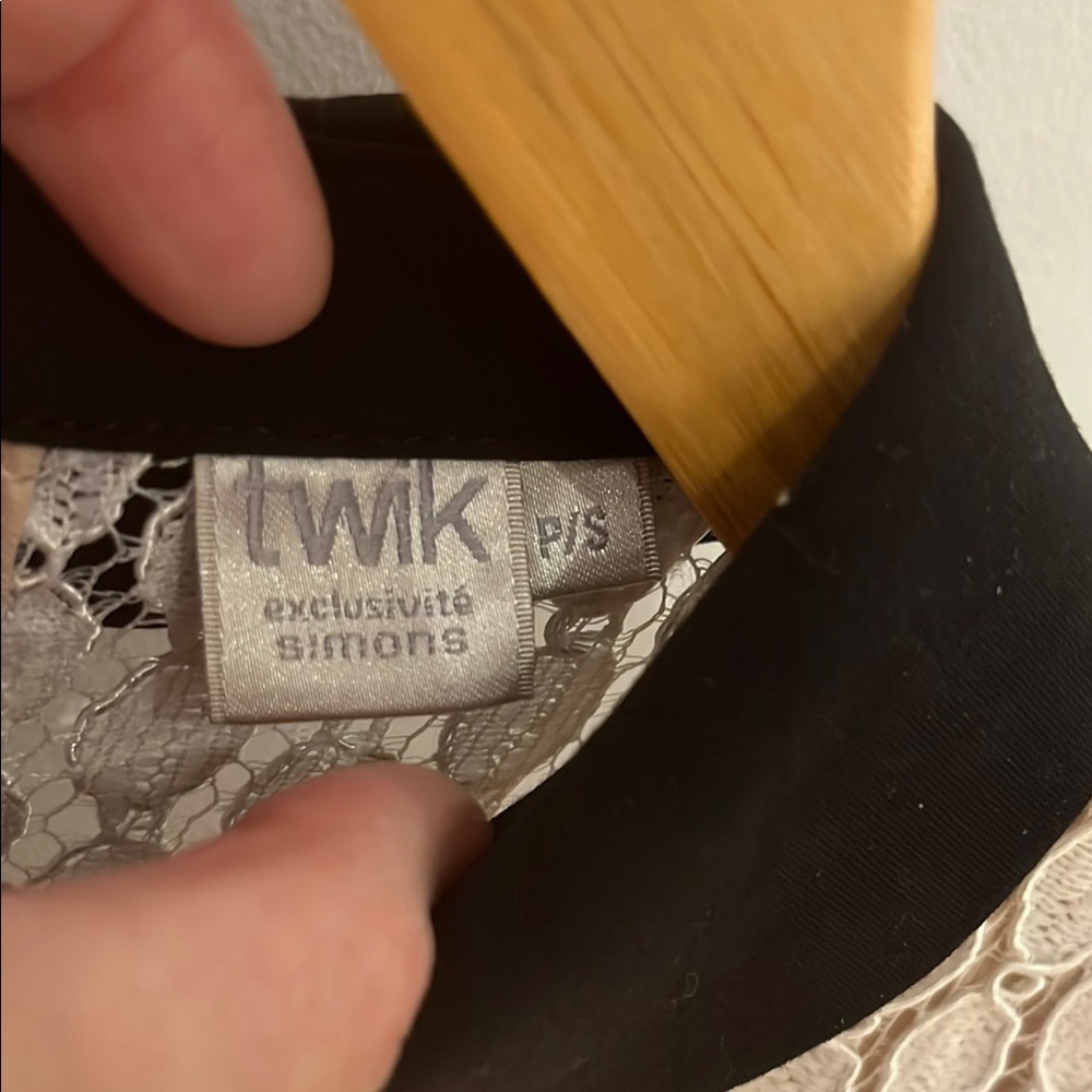 Twik Black and White Cocktail Dress - Picture 4 of 8